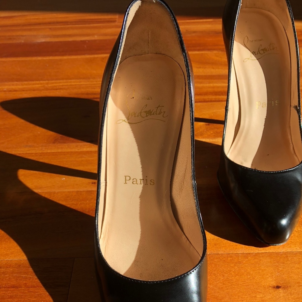 Authentic Black Christian Louboutin Heels size 6.5/36.5 - Picture 4 of 7